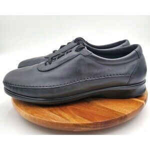 SAS Traveler Tripad Comfort Shoes Women's 11M Black Leather Soft Step Sneakers